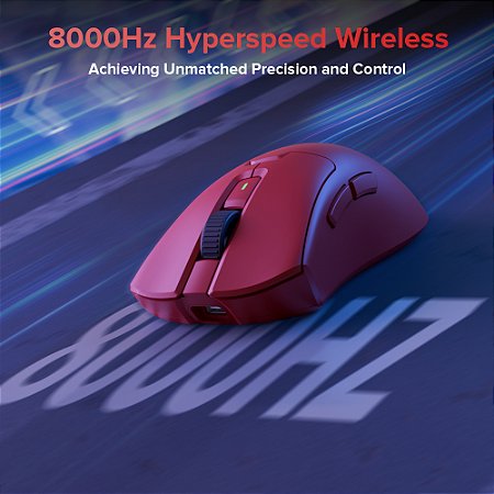 Mouse Gamer Delux M900 Pro Sem Fio – Ergonômico, 8K de Taxa de Pesquisa, Sensor PAW3395, 63g, RGB, Doca de Carregamento Magnética, Ideal para Mão Direita e PCs