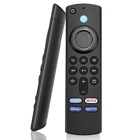 Controle Remoto por Voz Compatível com Fire TV Stick, Fire Cube, 4K, Max, Lite – Substituição 3ª Geração com Alexa Integrada