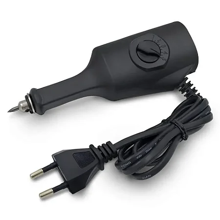 Mini Máquina de Gravação 220V – Roteador Elétrico Tipo Caneta p/ Madeira, Metal, Vidro, Cerâmica, Plástico e Jóias