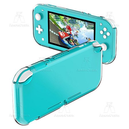 Capa Protetora p/ Switch Lite – TPU Transparente, Anti-Queda, Anti-Risco, Antiderrapante, Ultra Clara