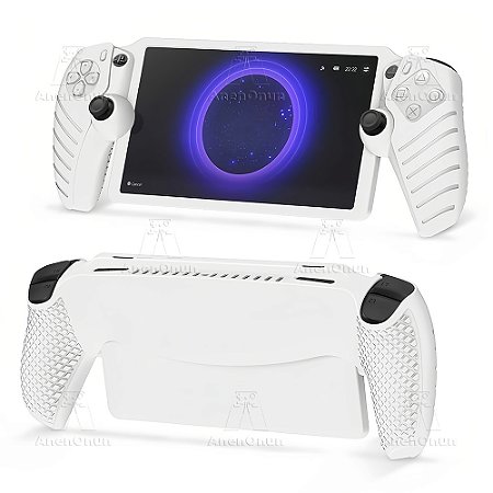 Capa de Silicone p/ PS Portal – Proteção Completa, Anti-Queda, Anti-Risco, Antiderrapante, Aderência Durável, Pele Macia - Branco