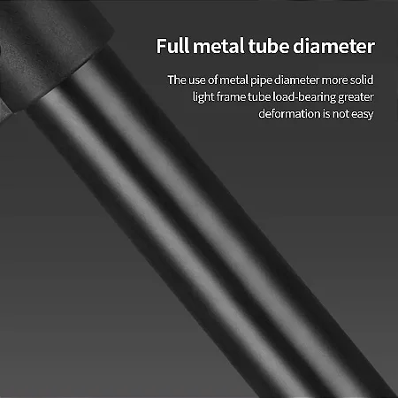 Tripé com Aterramento para Transmissão ao Vivo – Suporte para Câmera, Luz de Selfie e Termômetro, Estrutura Metálica