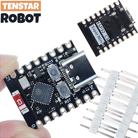 Placa de Desenvolvimento TENSTAR ROBOT ESP32-C3 – WiFi e Bluetooth SuperMini
