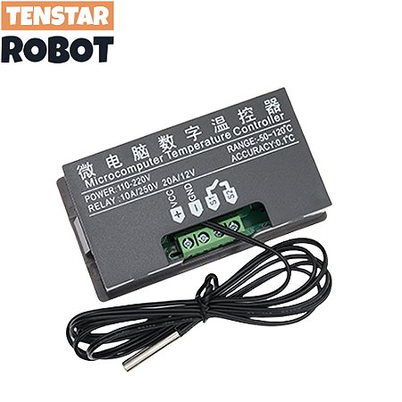 Termostato Digital W3230 – Controle Temperatura 12V/24V/AC110-220V, 20A, Display LED, Função Calor/Resfriamento