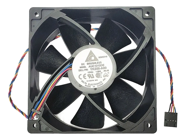 Ventilador Auc1212de Delta 12v 12mm, 12038 12v 1.00a