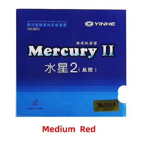 Borracha YINHE Mercury 2 – Ataque Rápido e Loop com Alta Aderência p/ Tênis de Mesa