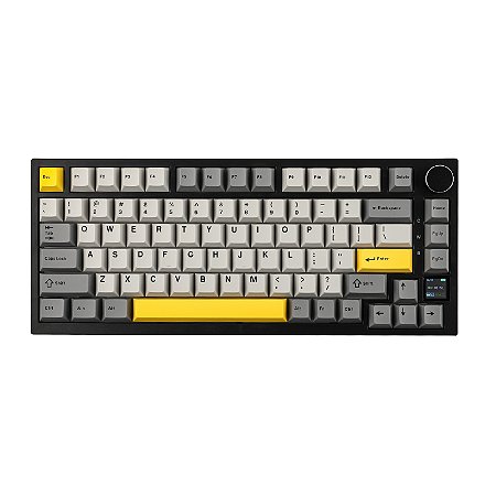 Teclado Mecânico Ajazz AK820 Pro 75% Wireless/Bluetooth com Tela TFT