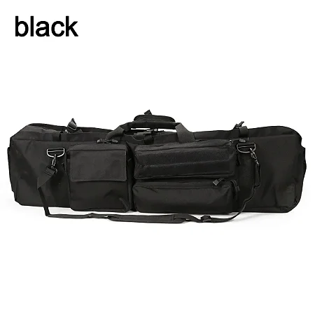 Bolsa Tática Dupla para Rifle M249 – Maleta de Arma com Alça de Ombro para Caça, Tiro e Airsoft