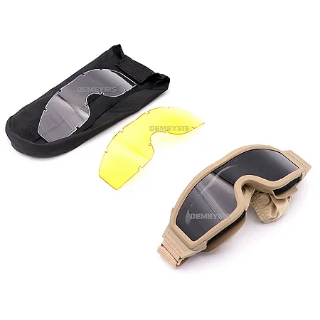 Óculos Táticos de Airsoft – Proteção Contra Vento e Poeira para Tiro, Motocross e Esportes ao Ar Livre