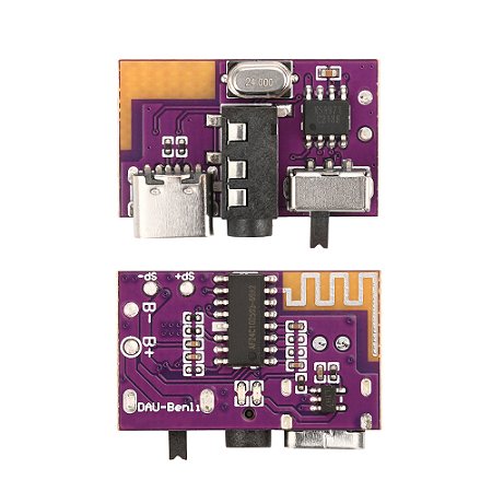 Placa Decodificadora Bluetooth Mono 5W DC 3.5-5V com Amplificador e Suporte TWS