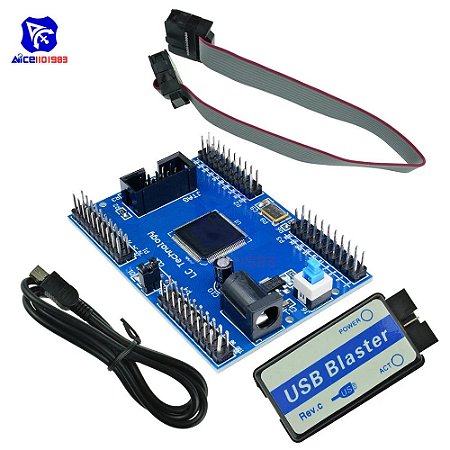 Diymore MAX II EPM240 CPLD Placa Desenvolvimento com USB Blaster e Cabo JTAG 10 Pinos