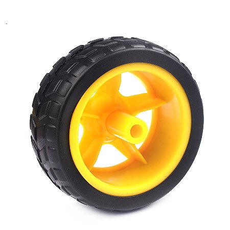 Kit 4x Motores TT com Rodas | 3-6V Eixo Duplo p/ Arduino Robô Carro Inteligente