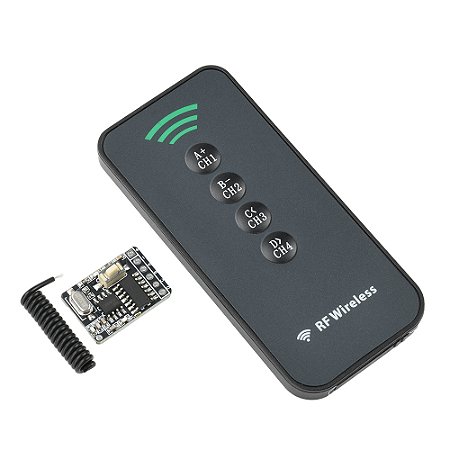 Kit Controle Remoto Sem Fio 433MHz | Módulo Receptor 4 Canais RX480E + Transmissor – 3-5V