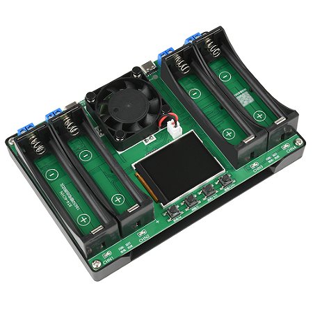 Módulo Testador de Bateria 18650 | 4 Canais Digitais com Interface Tipo-C – Medidor de Capacidade