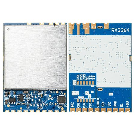 Módulo RX3364 480MHz–3.3GHz – Receptor FPV Sem Fio para Áudio e Vídeo
