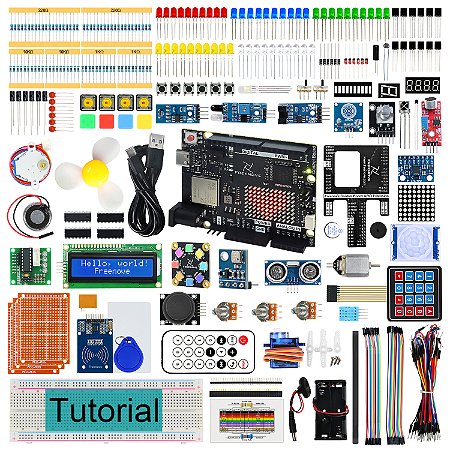 Kit Inicial Freenove p/ Arduino UNO R4 V5 WiFi - 343 Itens