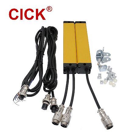 Sensor de Cortina de Luz GM40-4J com 4 Pontos e Alcance de 40mm – Proteção Fotoelétrica de Alta Qualidade