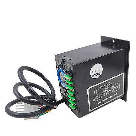 Controlador de Velocidade AC US-52-B 220V 400W com Reversão e Filtro Capacitor para Motores de 5W a 300W