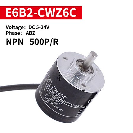 Codificador Rotativo Incremental E6B2C-WZ6C NPN 5-24V 100–2000P/R