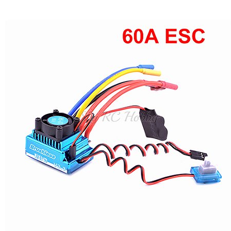 Controlador ESC Brushless à Prova de Poeira 45A–120A para Motor 3650 de Carros RC 1:10