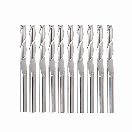 Kit Fresas CNC 1/8" (3.175mm) – 40 Peças | Carboneto + Revestimento Titânio