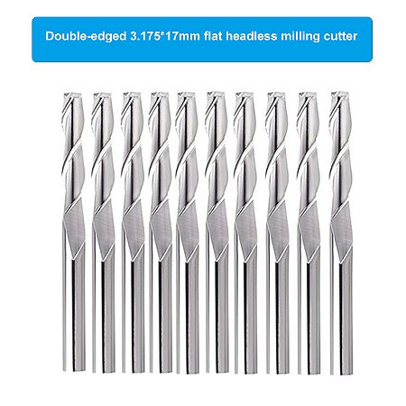 Conjunto de Brocas CNC Twotrees com Revestimento Azul Nano e Haste 1/8" para Gravação e Fresagem em Carboneto