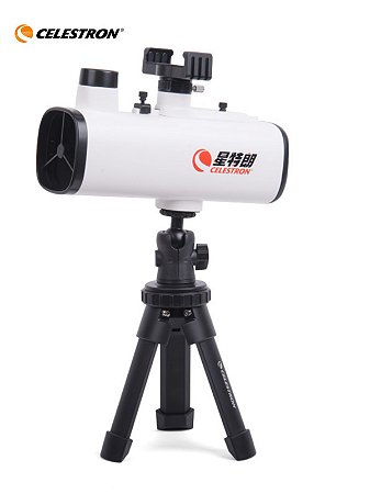 Telescópio Astronômico Celestron 60mm de Mesa, Refletor Compacto e Portátil para Observação de Estrelas.