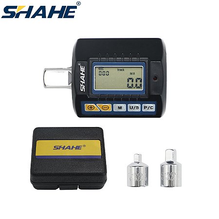Adaptador de Torque Digital Shahe 1/2" com Reduções 3/8" e 1/4" para Bicicletas e Reparos Automotivos