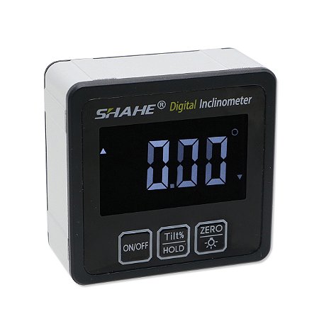 Transferidor Digital de Precisão SHAHE 5515-90BF – Inclinômetro Magnético com LCD e IP65
