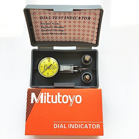 Indicador de Alavanca Analógico Mitutoyo 513-404 Precisão 0,01mm Faixa 0-0,8mm Diâmetro 32mm