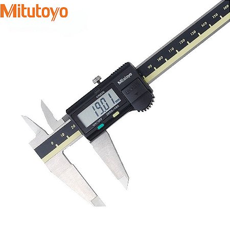 Paquímetro Digital Mitutoyo 500-196-20 LCD em Aço Inoxidável 150mm/200mm/300mm