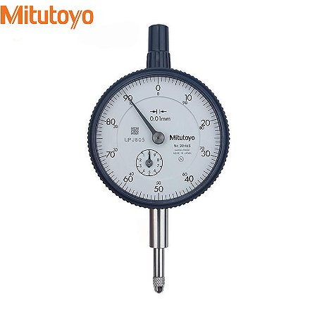 Indicador de Discagem Mitutoyo 2046S Série 2 0,01mm x 10mm com Haste de 8mm