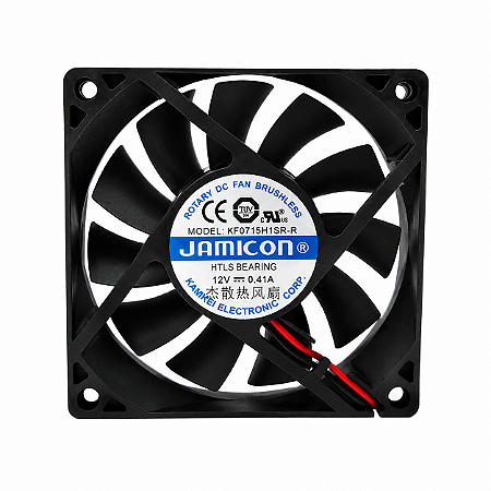 Cooler Jamicon KF0715H1SR-R 70x70x15mm 12V 0.41A 2 Fios