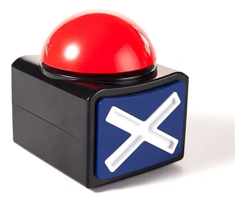 Botão de Alarme para Jogos – Campainha com Luz e Som p/ Trivia, Quiz e Resposta Rápida
