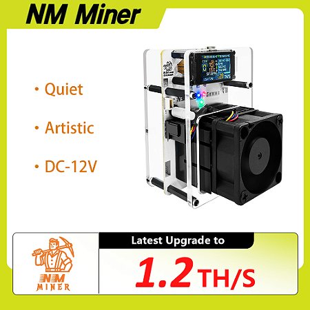 NMAxe Gamma BM1370 Bitcoin Solo Miner 1.2TH/s – Minerador BTC para Loteria Solo de Alta Performance