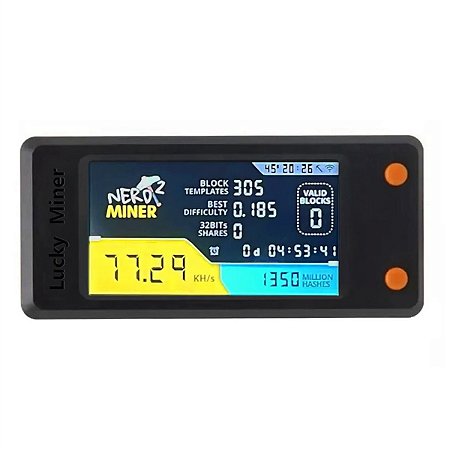 NerdMiner V2 78KH/s Bitcoin Lottery Miner Display LCD
