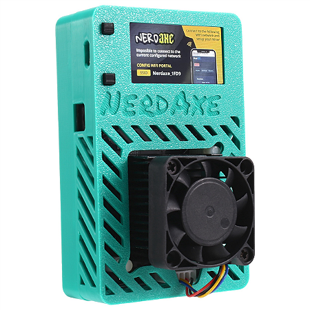 NerdAxe Bitaxe Miner 500GH/s BM1366 – Minerador BTC Solo com Chip ASIC para Loteria, Plugue Incluso, SuperDeals