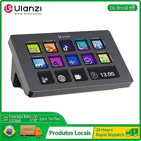 Ulanzi D200 Console de Produção e Controlador de Estúdio para Criação de Conteúdo, Jogos, YouTube e TikTok