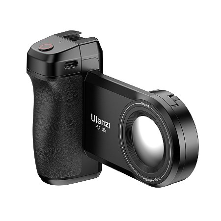Ulanzi MA35 MagSafe Grip com Obturador Bluetooth para Smartphone, Estabilizador e Alça de Selfie para Fotos Verticais e Horizontais