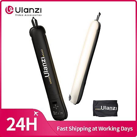 Ulanzi UA12/UA20 Tubo de Luz Portátil 12W Bicolor 2700K–6500K com Ímã, Ideal para Fotografia Interna e Externa