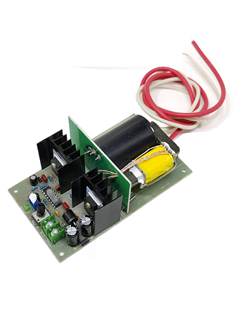Fonte de Alta Tensão 12V–24V para 500V–10kV, Ionização Eletrostática e Purificação de Ar
