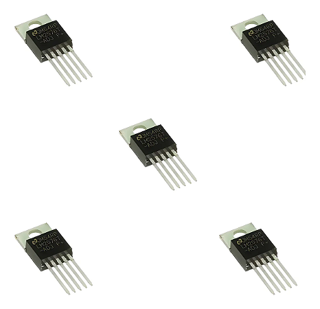 Kit 5 Ci Regulador Tensão Ajustável Lm2576t Lm2576t-adj