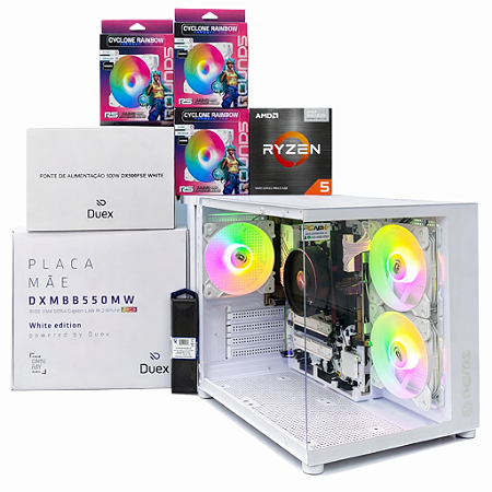 PC Gamer Ryzen 5 5600GT 4.6GHz / 8GB / SSD 480GB / RGB White
