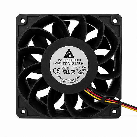 Cooler Delta FFB1212EH 120x120x38mm 12V 1.74A 3 Fios C NF