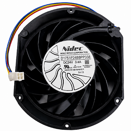 Cooler Fan Industrial D1751P24B8PP338 24V 3.4A 4 Fios 170x150x50mm