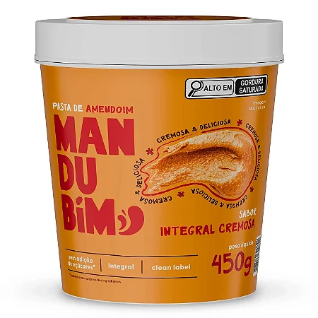 Pasta de Amendoim Integral Tradicional 450g - Mandubim