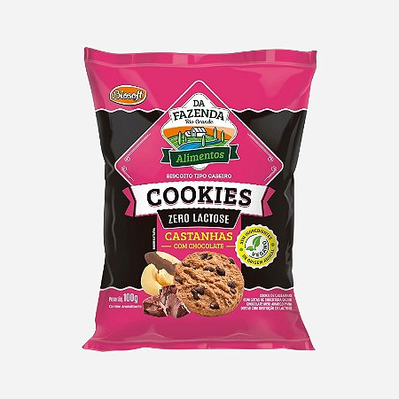 クッキー Cookies Zero Lactose Da Fazenda Rio Grande 100g - CHARK PRODUTOS