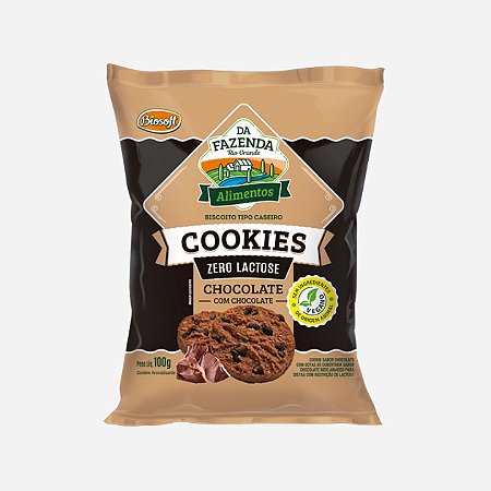 Cookies Zero Lactose Da Fazenda Rio Grande 100g - CHARK PRODUTOS