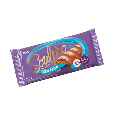 Chocolate Proteico ao Leite Soulpro Zero 40g