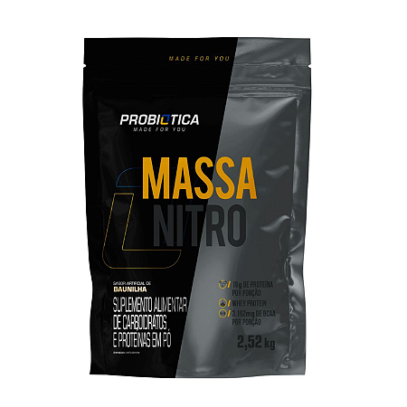 Massa Nitro Refil 2,52Kg  Baunilha - Probiótica